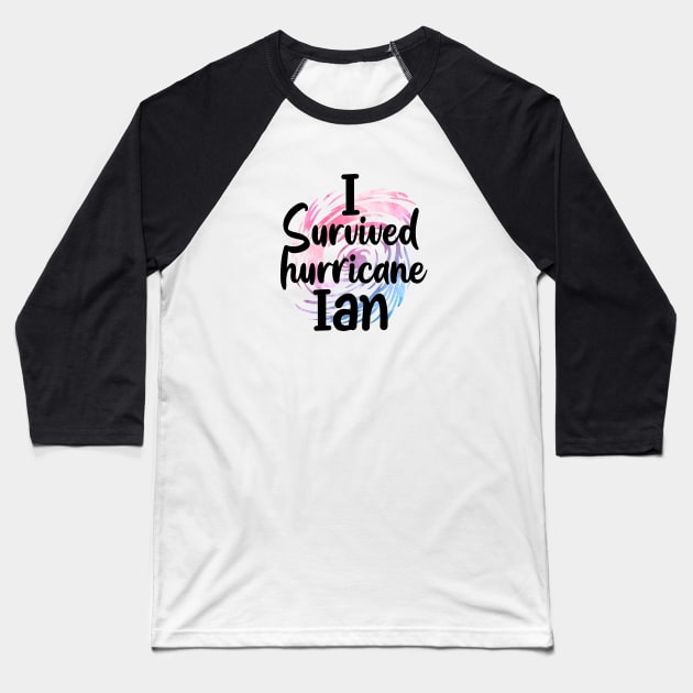 Hurricane Ian Survivor 2022 Baseball T-Shirt by Qprinty